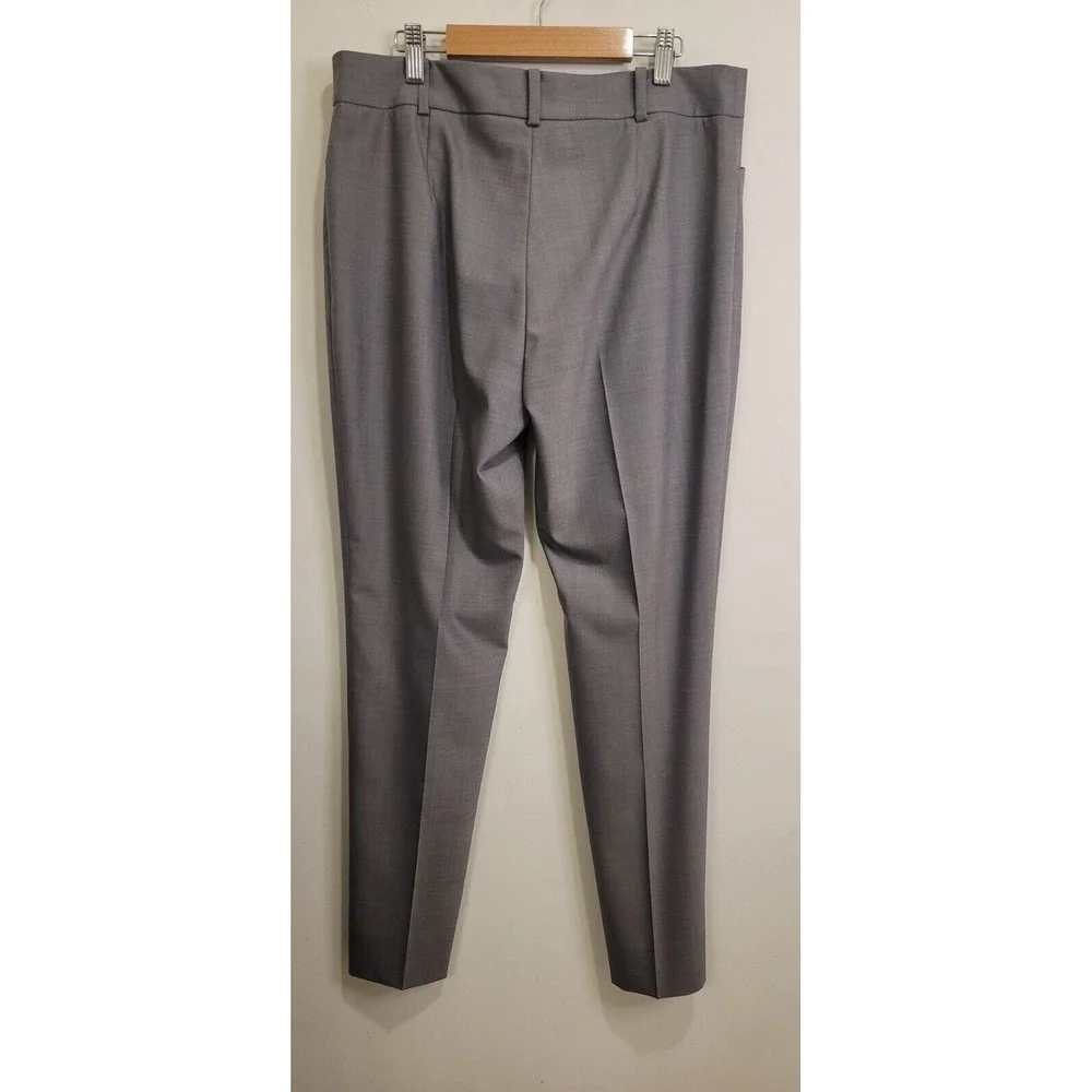 Brooks Brothers Women's Pants Sz 8 Caroline‎ Mid Rise Tapered Gray 32x28 Career